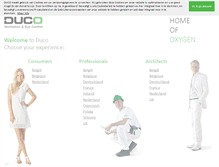 Tablet Screenshot of duco.eu